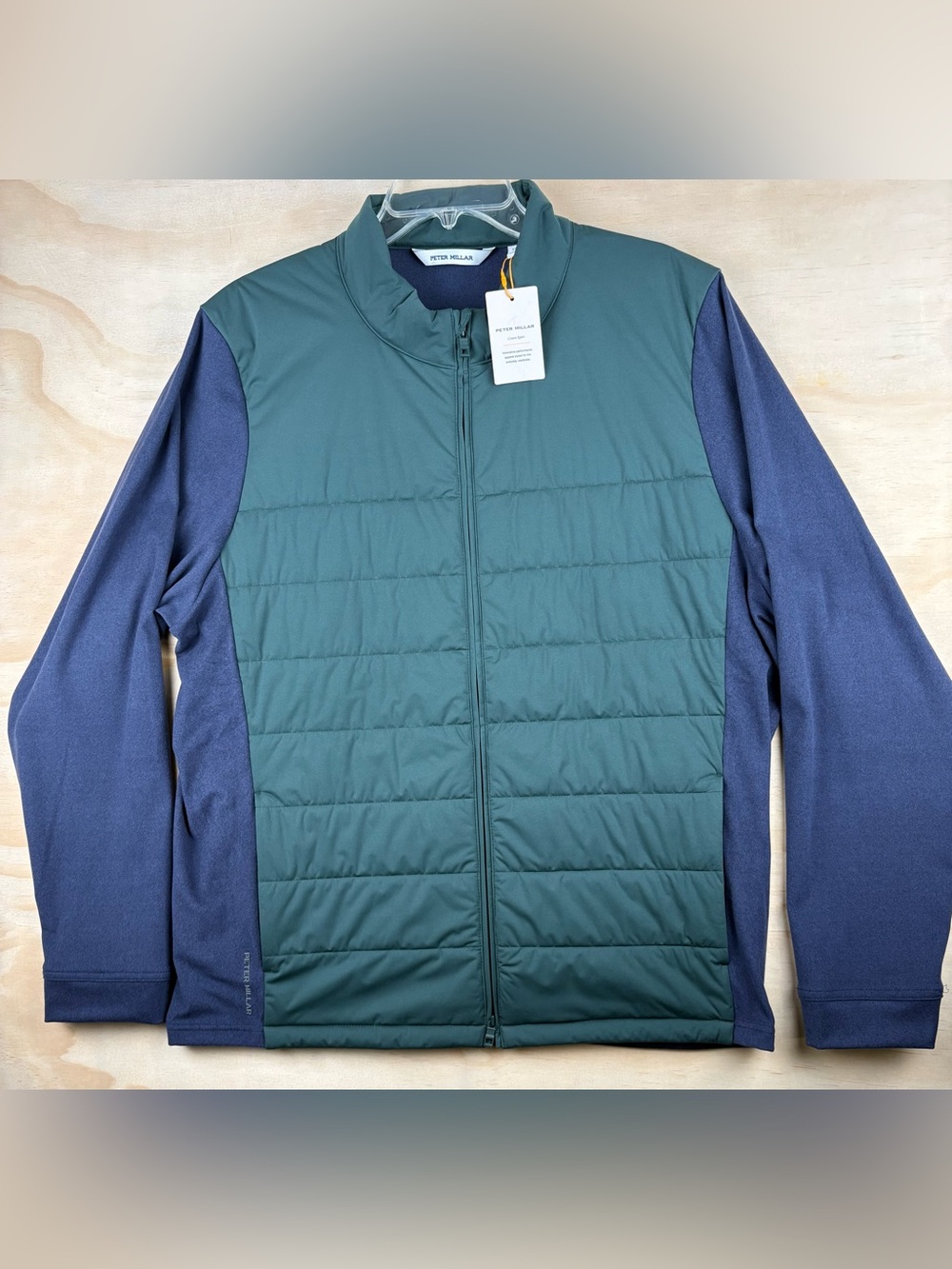 Peter Millar Men’s Merge Hybrid Fleece Jacket XLarge Nordic Pine NWT $275